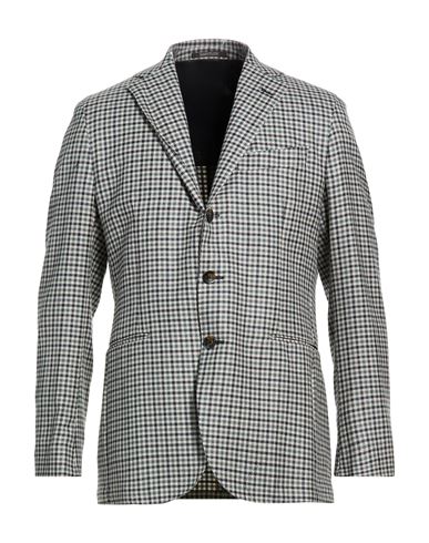 Man Blazer Midnight blue Size 40 Virgin Wool, Silk, Linen