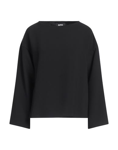 Woman Top Black Size 10 Polyester, Elastane