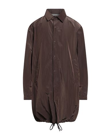 Man Overcoat Dark brown