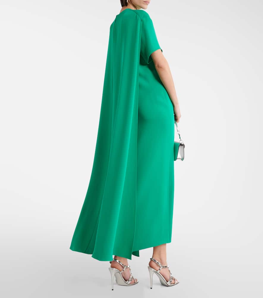 Cady Couture caped midi dress