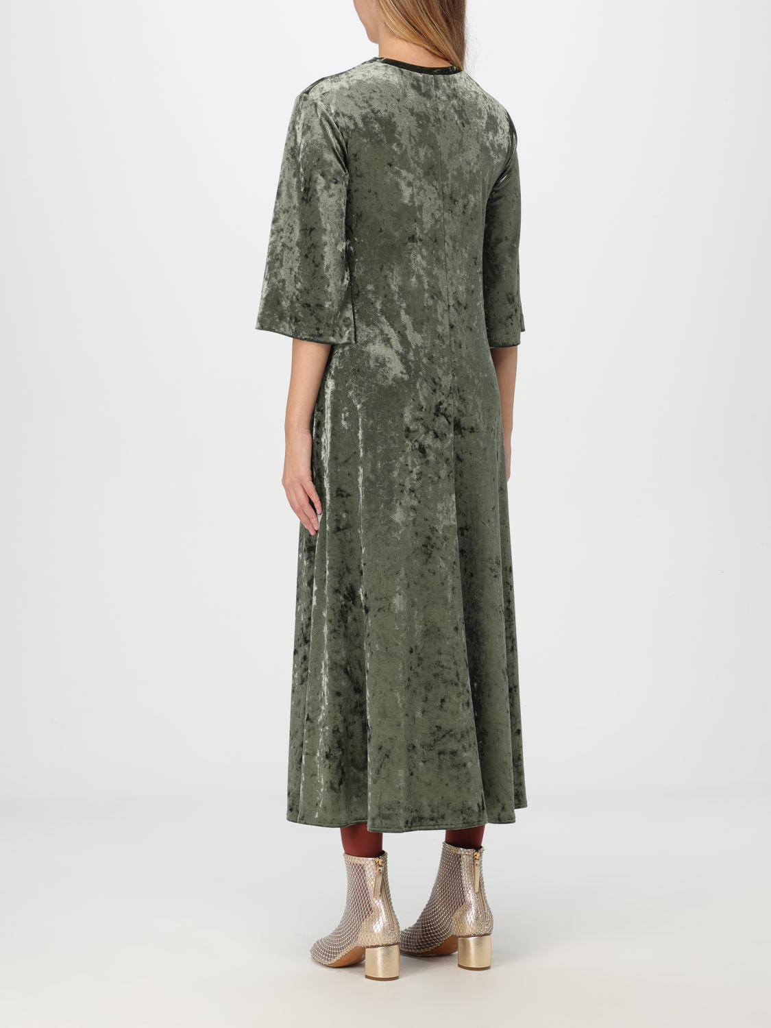 Velvet maxi dress - Green