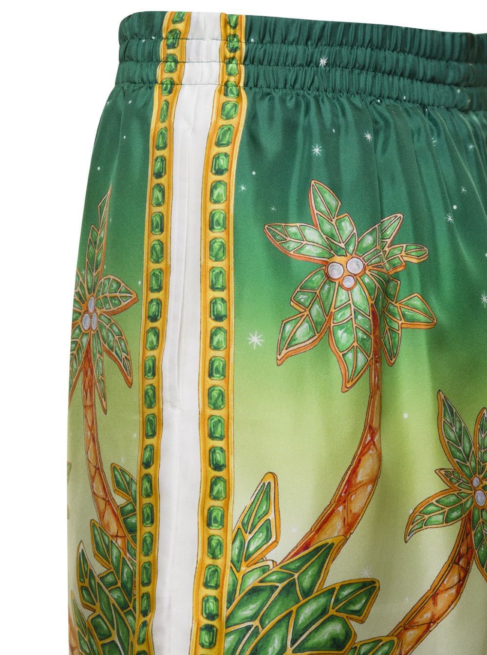 Unisex Silk Shorts With Drawstrings