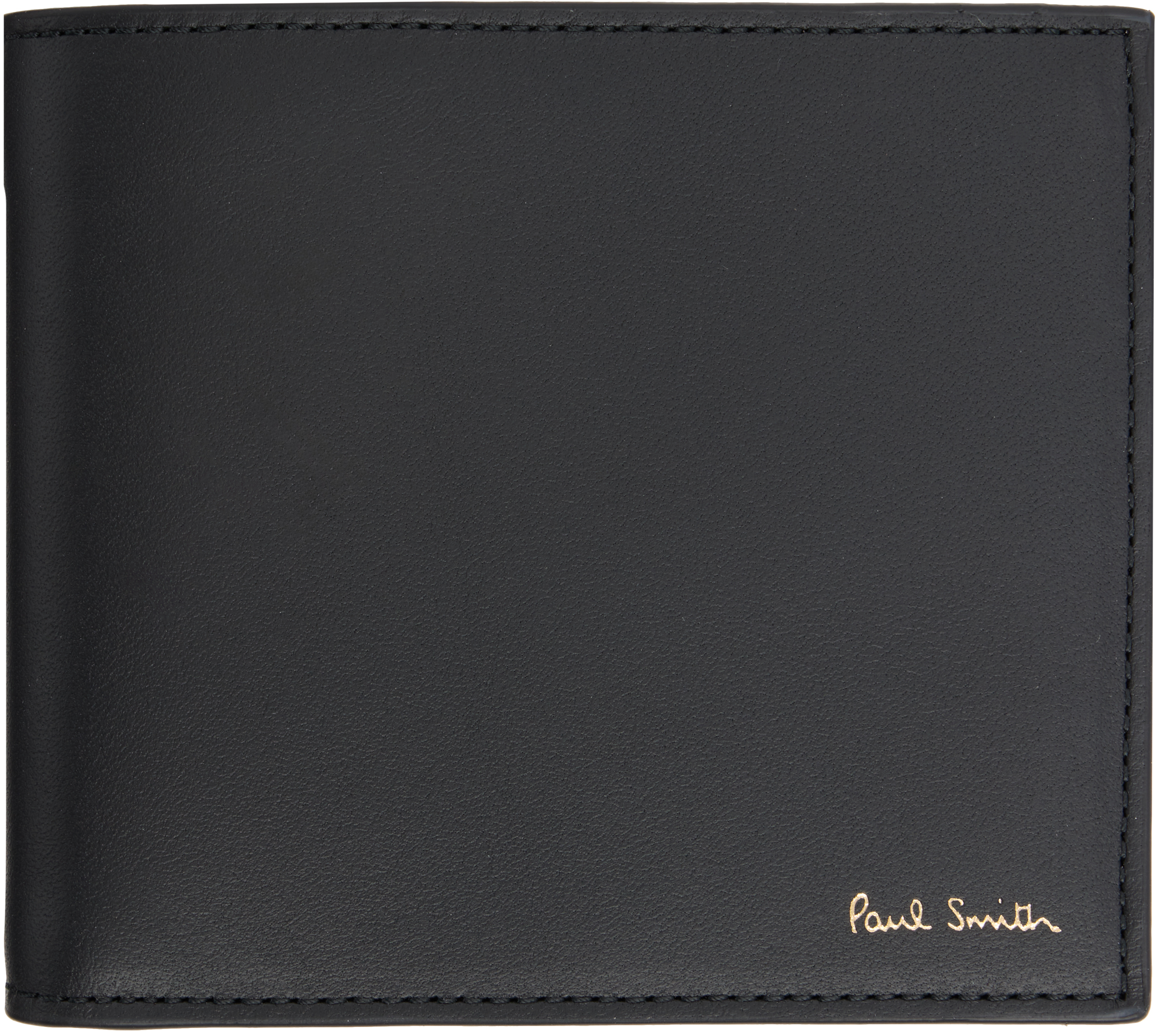 Black 'Signature Stripe' Interior Billfold & Coin Wallet