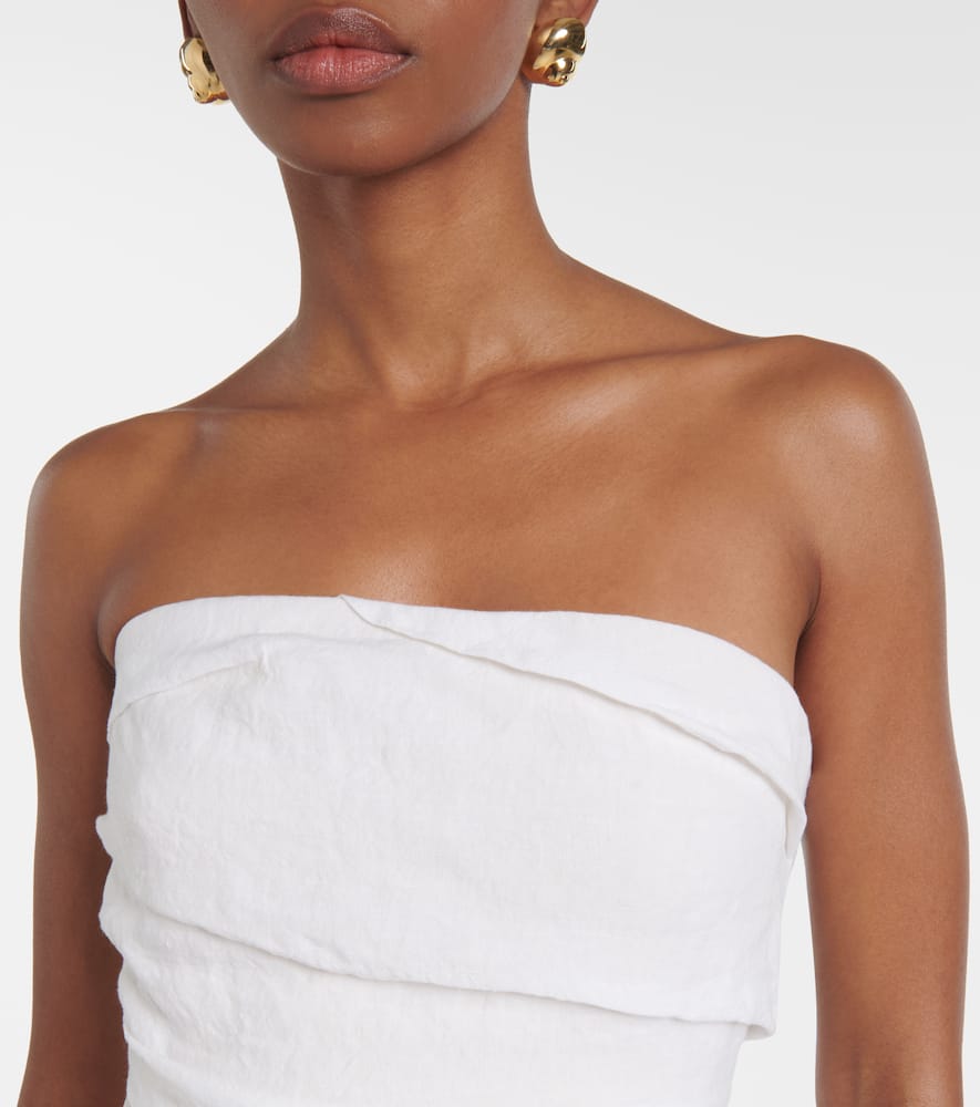 Tove Izel draped linen top