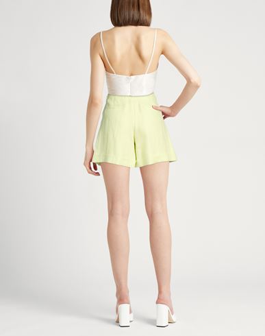Woman Shorts & Bermuda Shorts Lime green Size 8 Linen