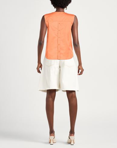 Woman Top Orange Size 8 Cotton