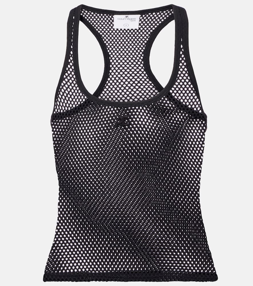 Courrèges Scuba cotton mesh tank top