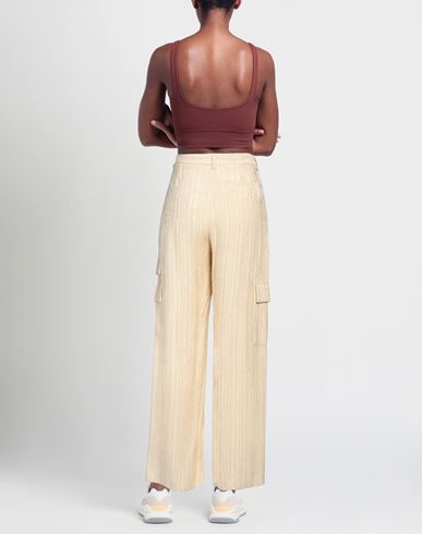 Woman Pants Cream Size 10 Viscose