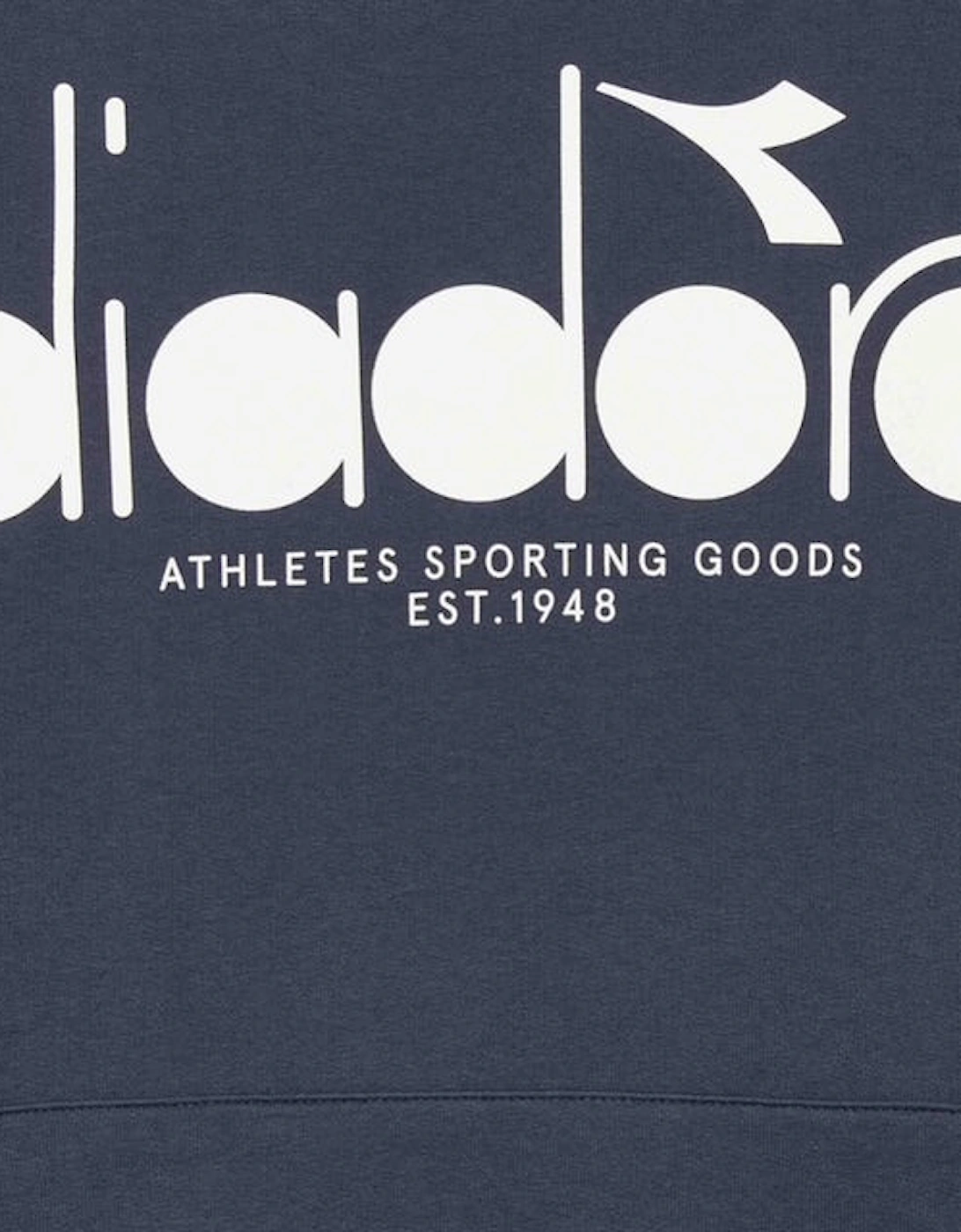 Men's Diadora Logo Blue Denim Hoodie