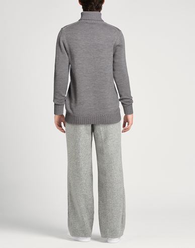 Man Turtleneck Grey Size 42 Merino Wool
