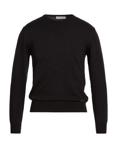 Man Sweater Black Size M Cotton