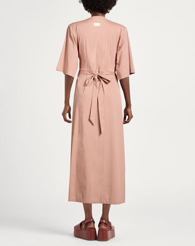 Woman Maxi dress Sand Size 6 Cotton, Polyamide, Elastane