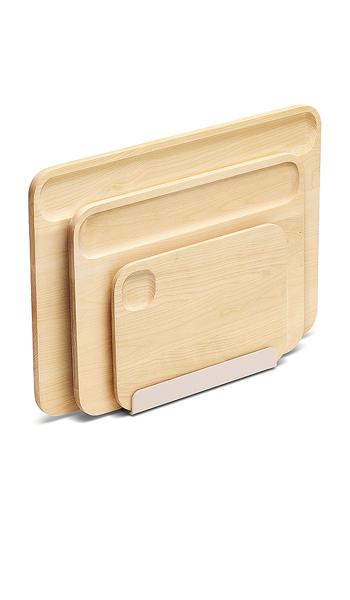 Caraway LOT DE PLANCHES À DÉCOUPER 4 PIECE CUTTING BOARD SET en Neutra