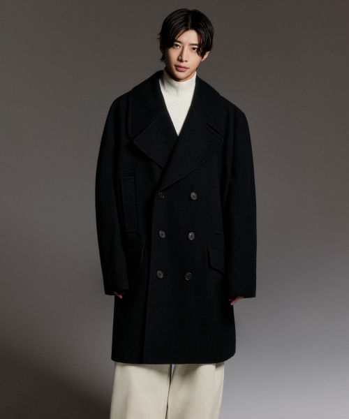 Wool Blend Extra Oversized Peacoat