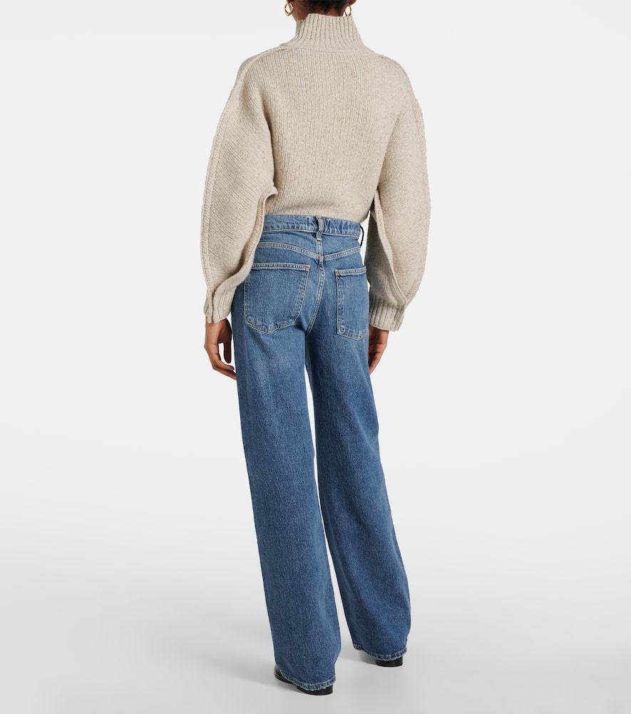 Harper mid-rise wide-leg jeans
