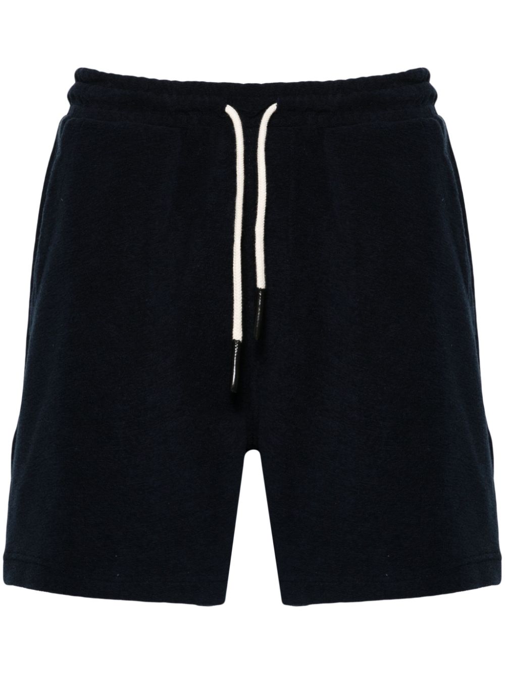 Terry-cloth track shorts - Blue