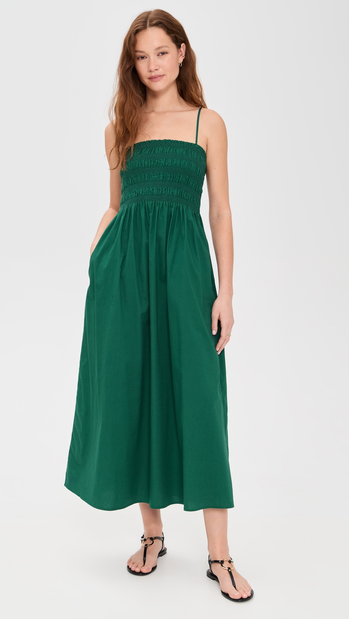 Pistola Denim Bianca Dress Emerald