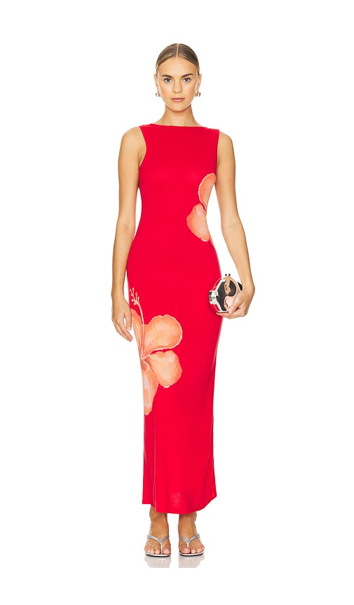 Lovers and Friends ROBE MAXI VICENTA en Red.  L. Also en