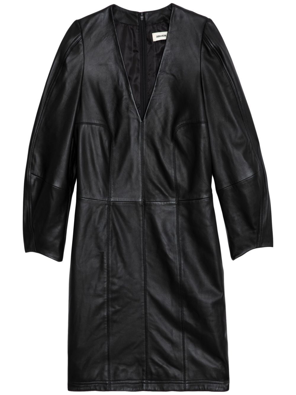 Leather minidress - Black
