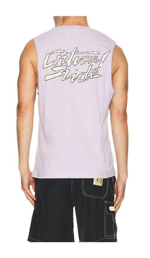 Critical Slide Electric Muscle Tank in Purple. L. Also in M, S, XL/1X