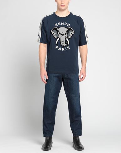 Man T-shirt Navy blue