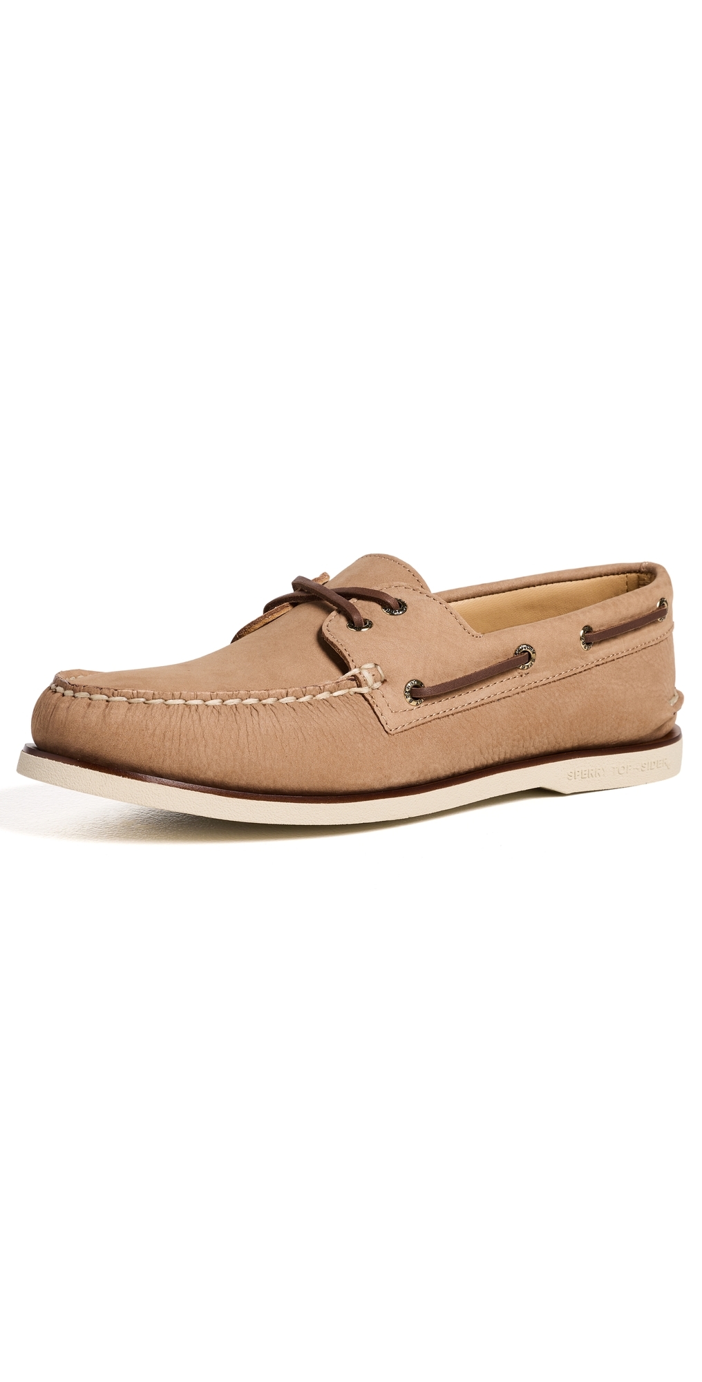 Gold Cup Authentic Original 2 Eye Nubuck Boat Shoes Beige