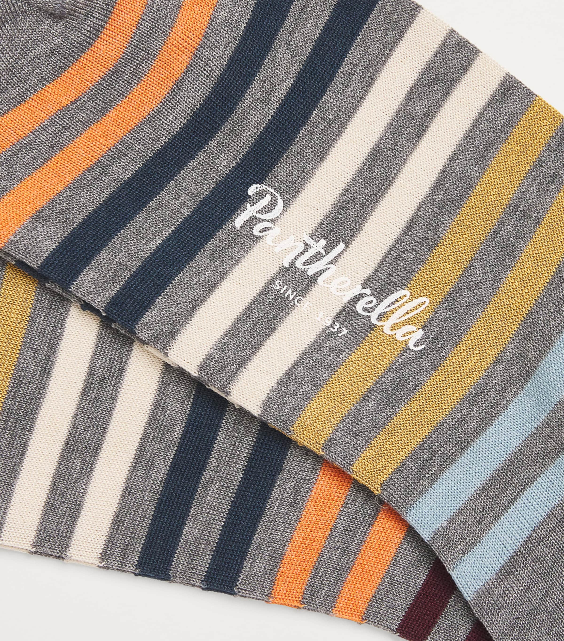 Cotton-Blend Striped Kilburn Socks
