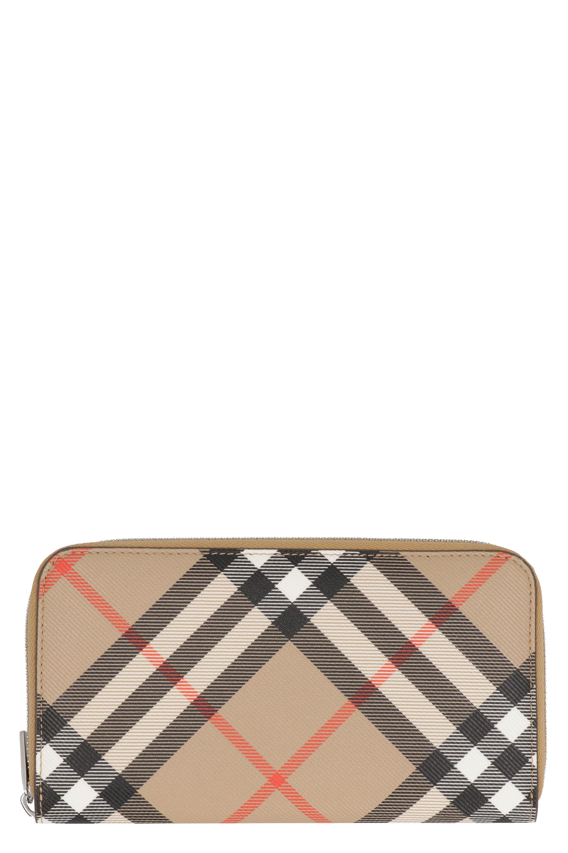 Coated Canvas Mini Wallet with Zip Closure