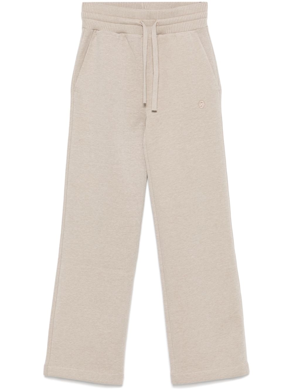 Double B-monogram trousers - Neutrals