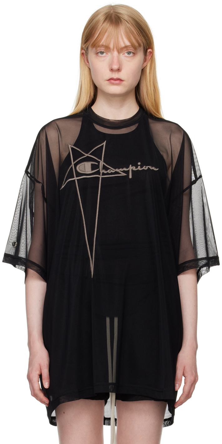 Rick Owens Black Champion Edition Tommy T-Shirt