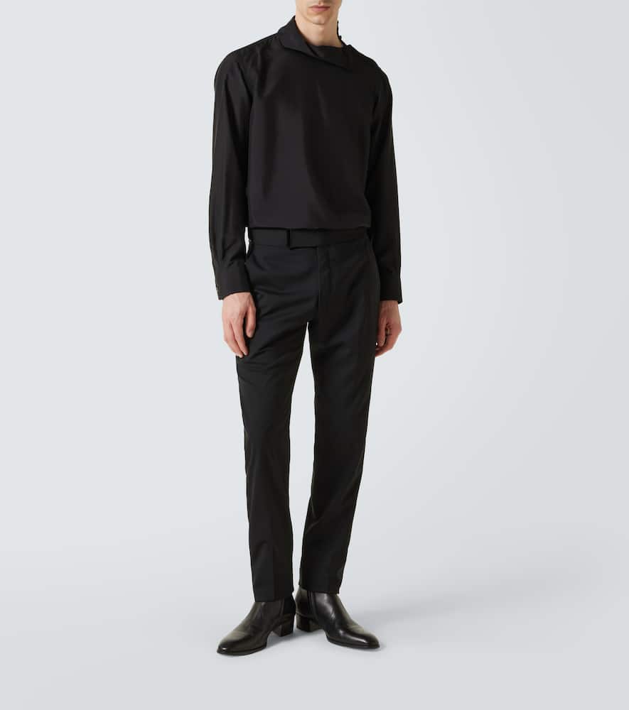 Silk turtleneck sweater