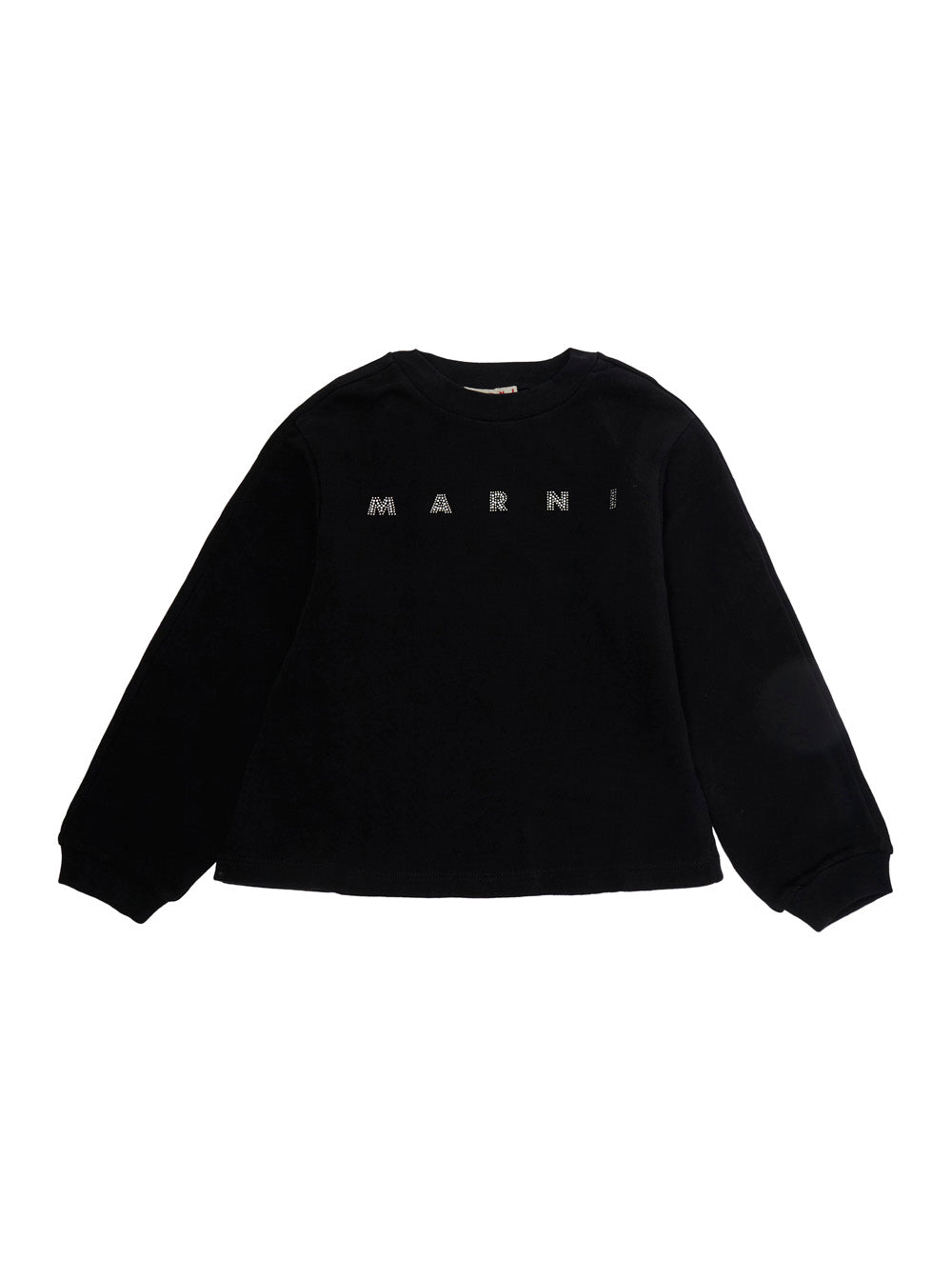 Logo-Embroidered Cotton Sweatshirt — Black