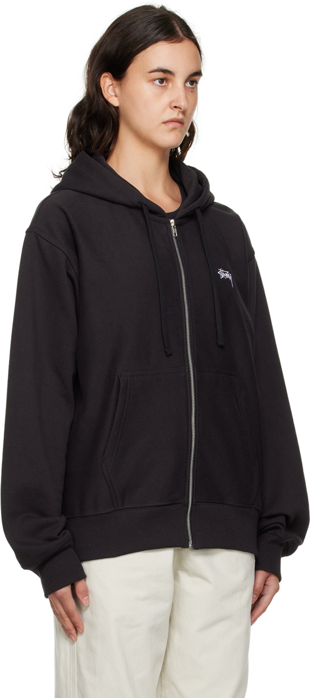 Stüssy Black Zip Hoodie