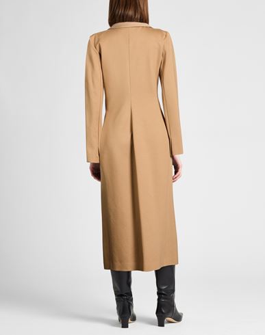 Woman Overcoat & Trench Coat Camel Size 8 Viscose, Polyamide, Elastane