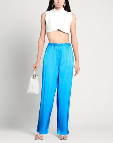 Woman Pants Azure Size M Viscose, Elastane