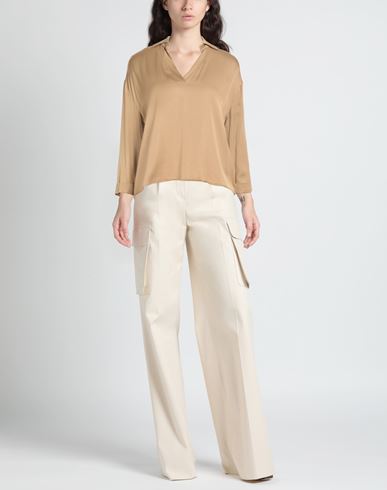 Anonyme Designers Woman Top Camel Size 8 Viscose