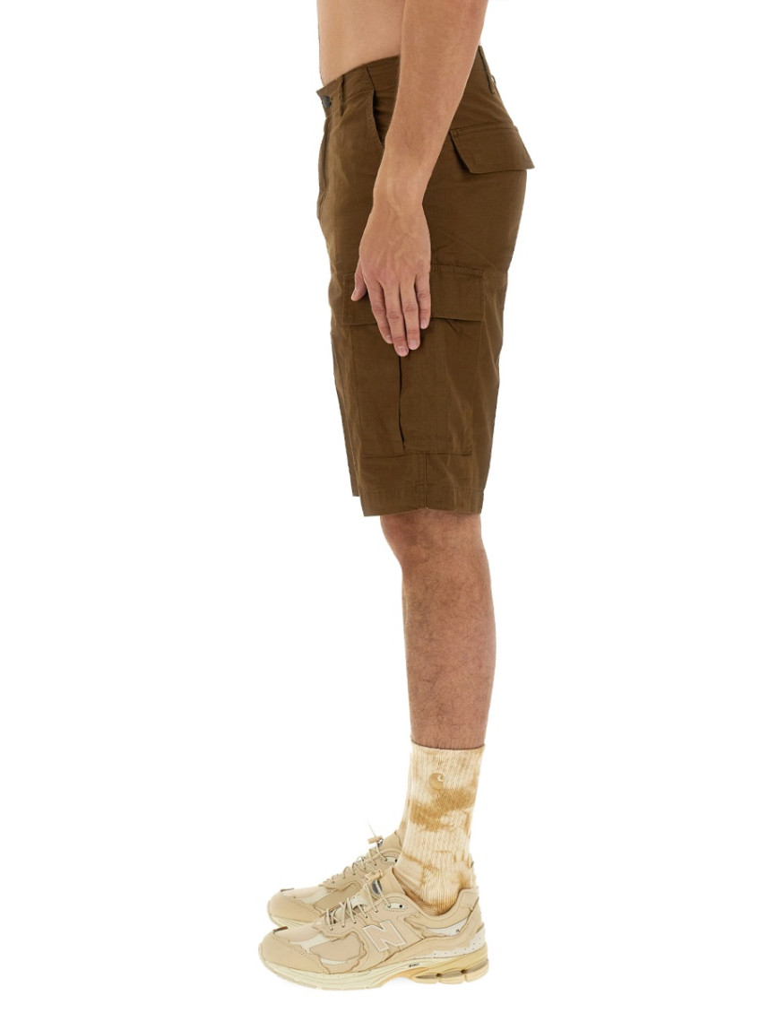 -Regular Cargo Short Marrone-Uomo
