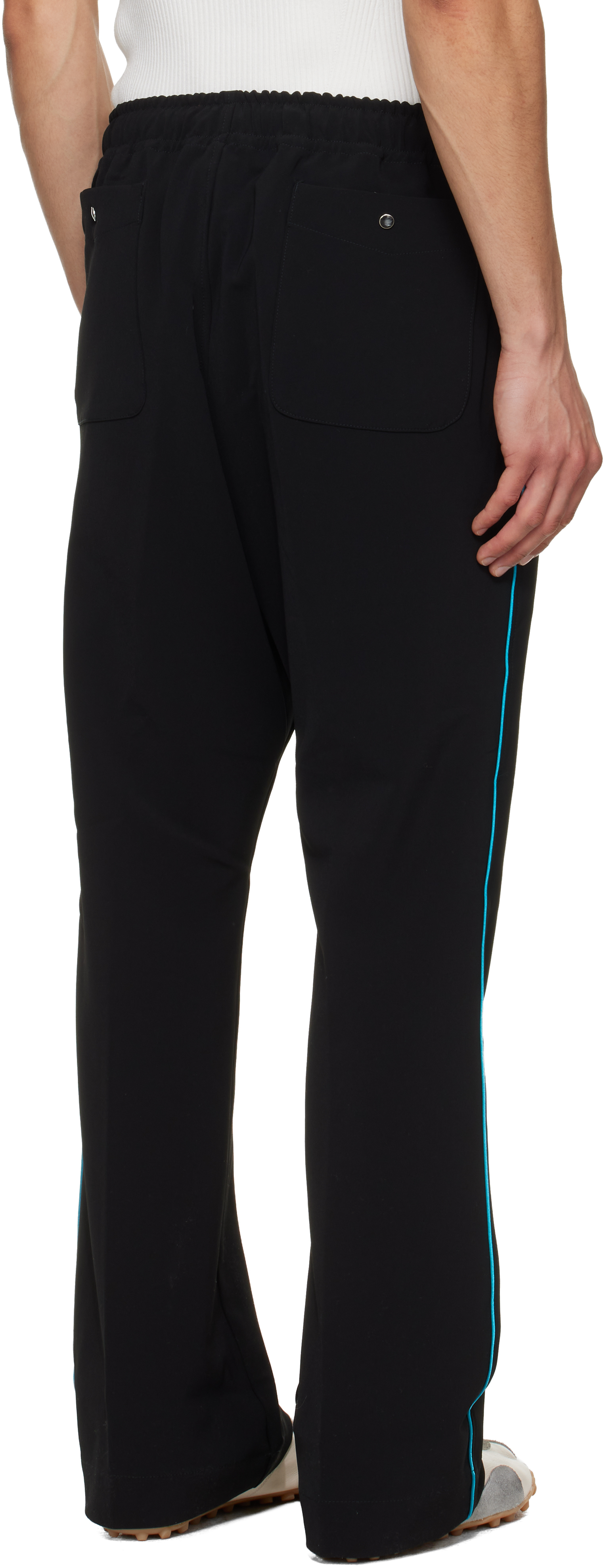 Black Piping Cowboy Lounge Pants