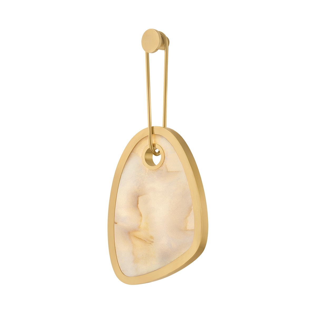 Vintage Brass LED Wall Sconce from the Vela Collection