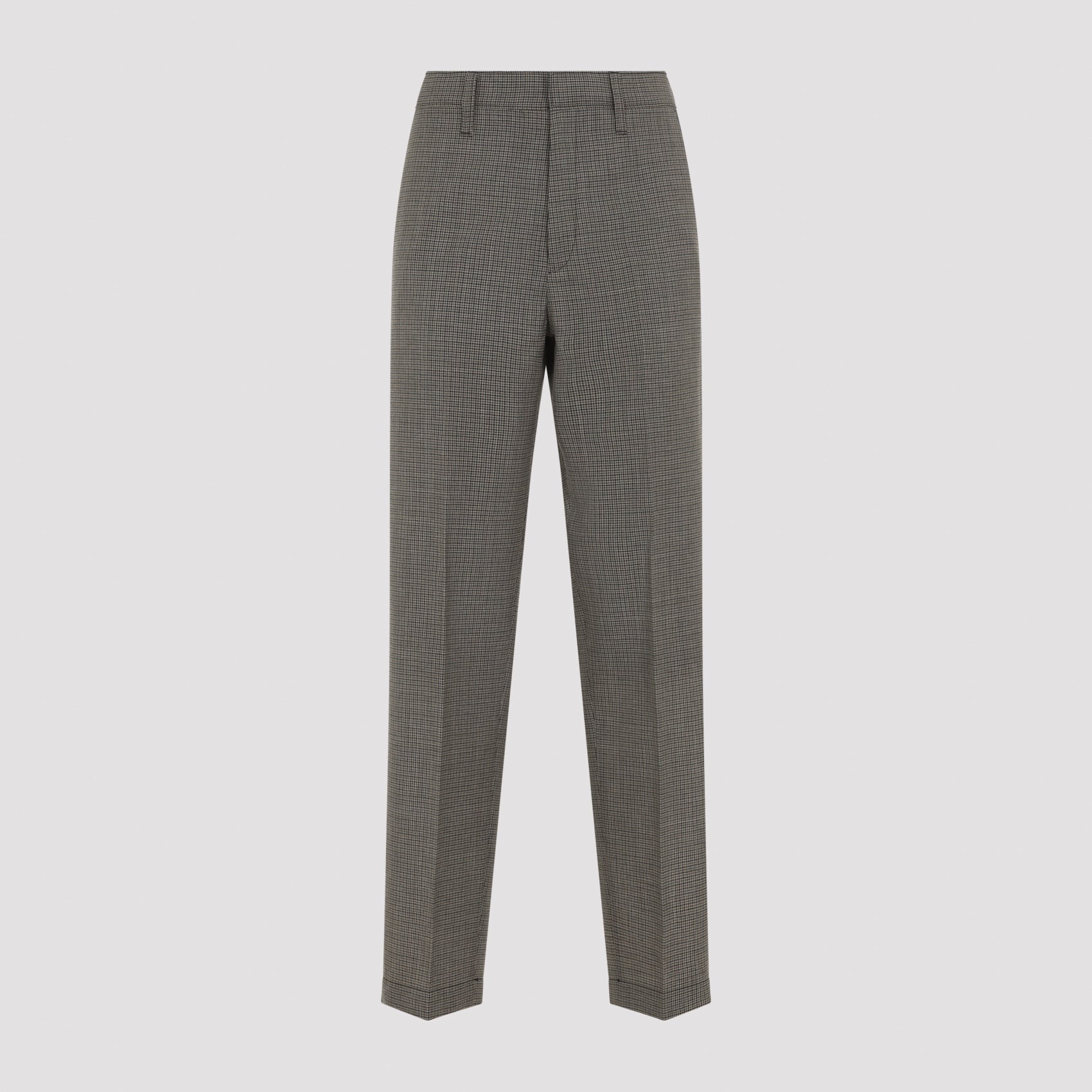 Men's Virgin Wool Regular Straight-Leg Pants