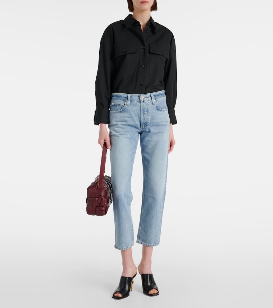 Isla low-rise straight jeans