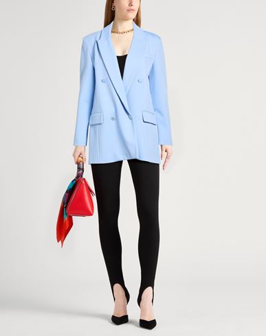 Woman Blazer Sky blue Size 8 Polyamide, Viscose, Elastane