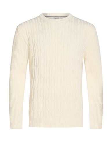Man Sweater Cream Size XXL Merino Wool, Acrylic