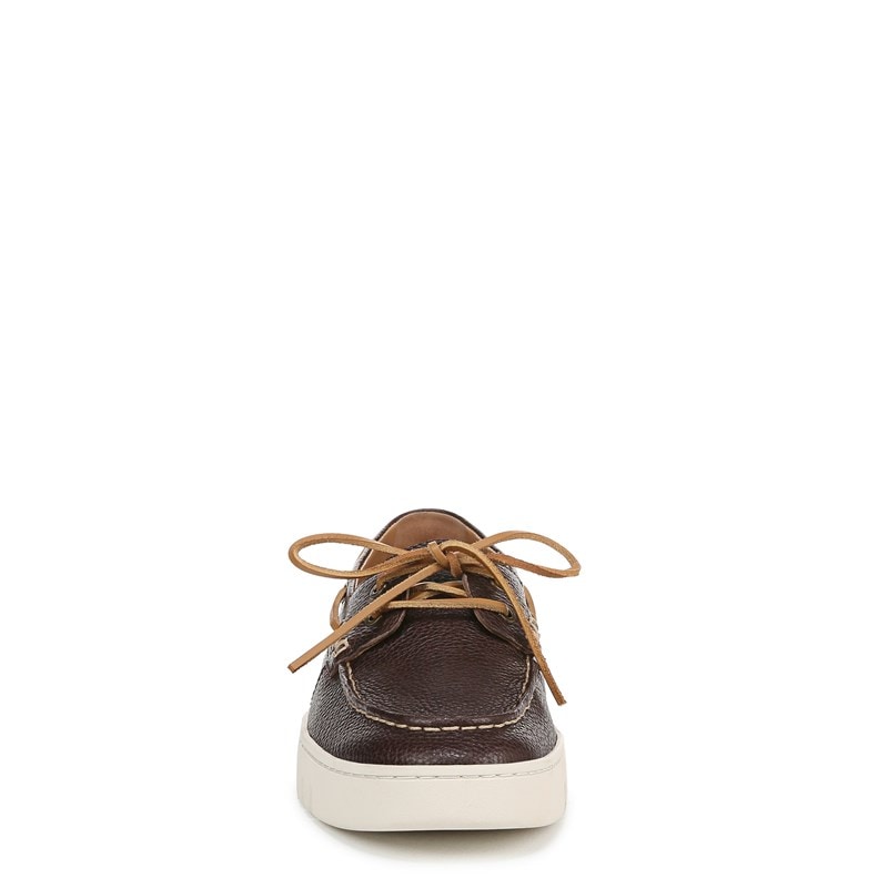 Men's Uptown Boat Shoes (Chocolate Ganache Leather)