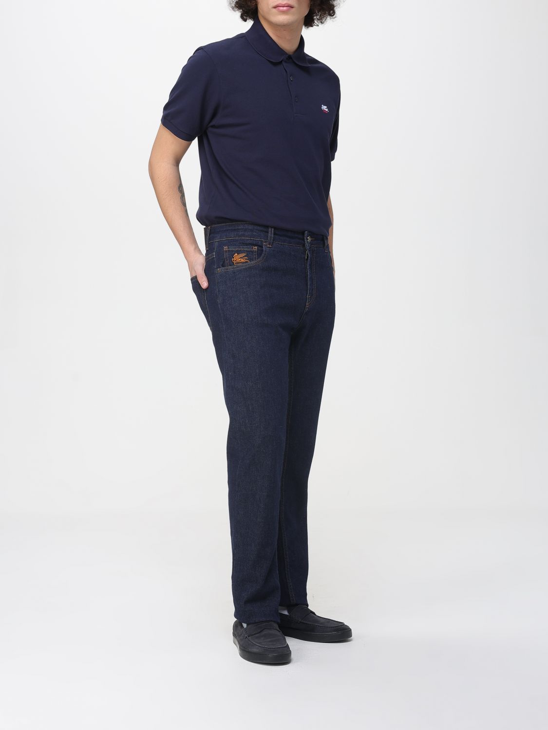 Polo Shirt Men color Blue