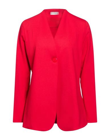 Woman Jacket Red Size 6 Viscose, Polyamide, Elastane