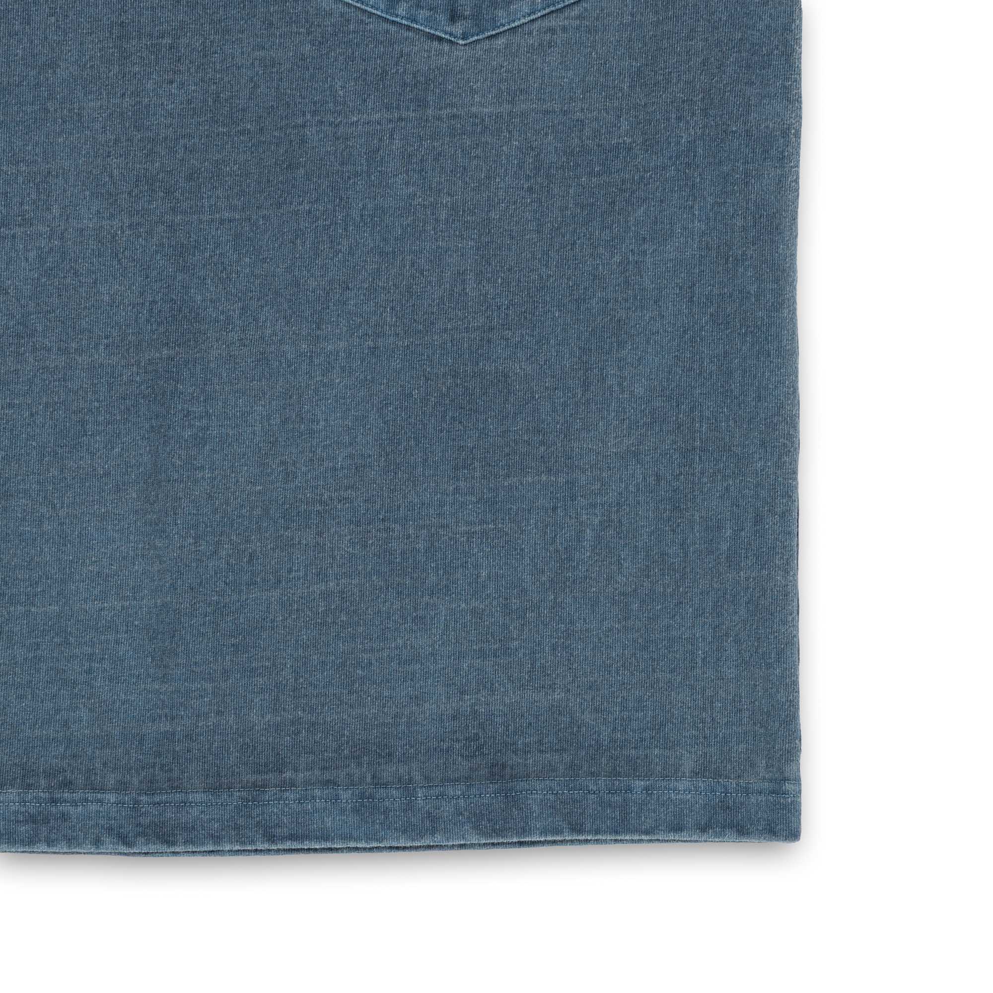 Heavyweight Pocket Tee Steel Blue