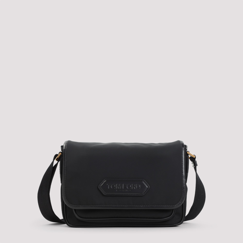 Black Logo Messenger bag