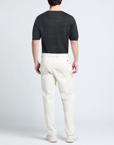 Man Sweater Navy Size 44 Linen