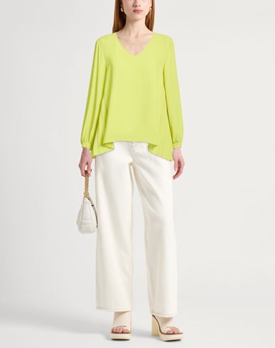 Woman Top Lime green Size 8 Polyester